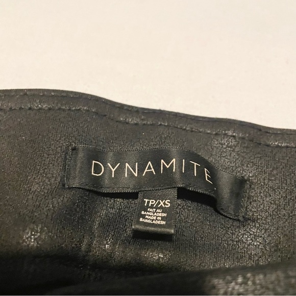 Dynamite Black Faux Leather Leggings Size XS - Picture 6 of 16